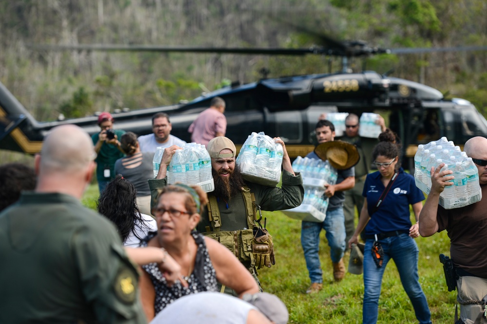 Hurricane Maria: Aid delivery to Utuado