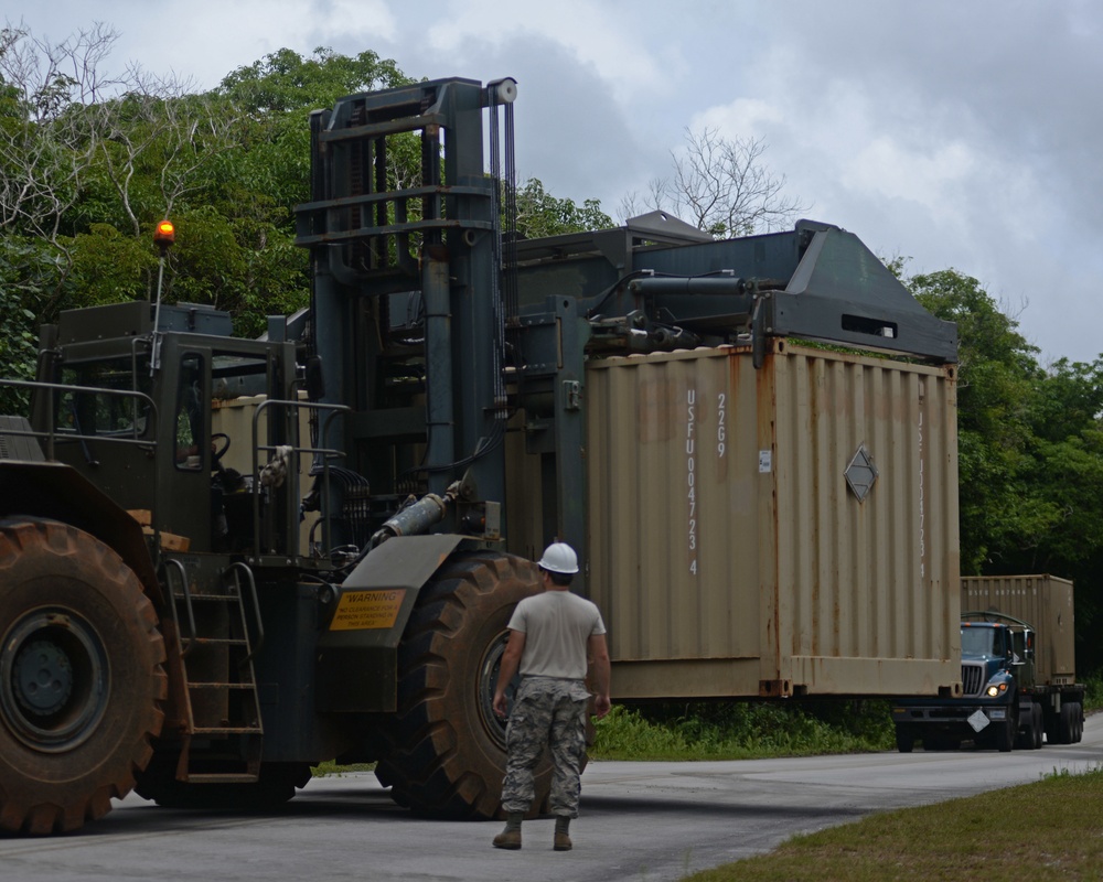 Andersen receives 1.5M pounds of munitions during annual in-shipment