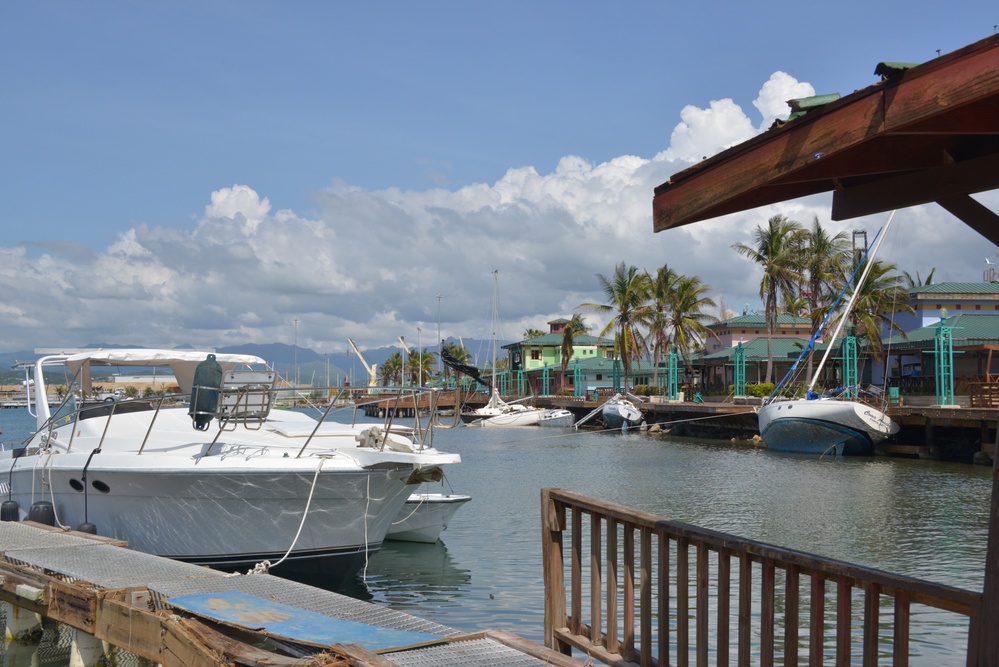 Maria ESF-10 PR Unified Command responders evaluate damaged vessels in Puerto Rico