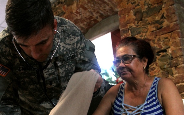 Pennsylvania National Guard medical personnel assist U.S. Virgin Islands residents