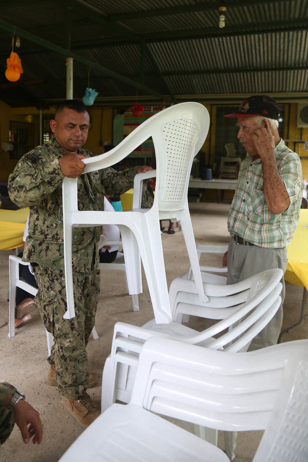 SPS 17 Troops Donate Chairs to Guatemalan Nursing Home