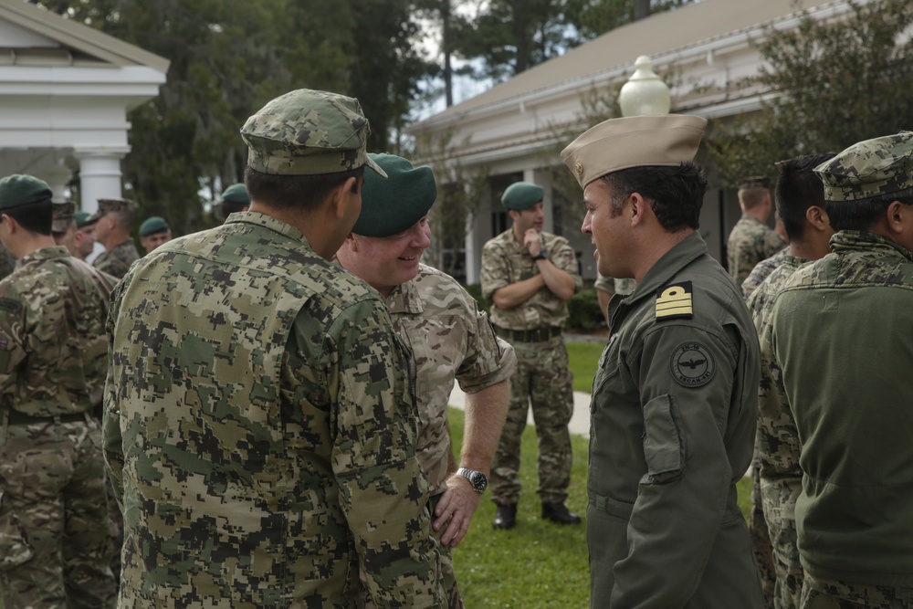 Marines welcome coalition partners