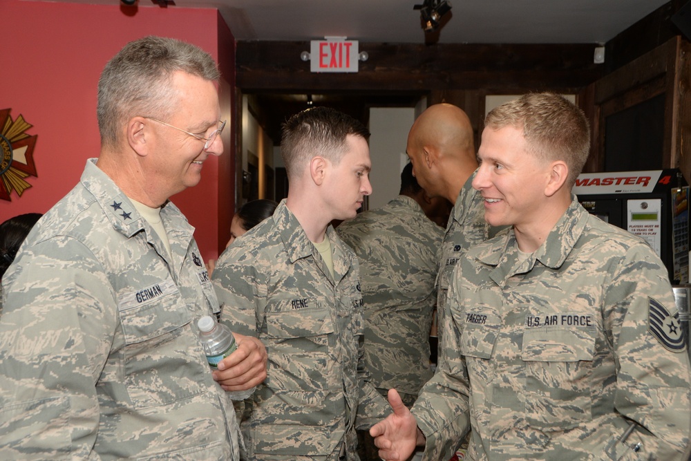 Gen. German visits 106th Rescue Wing