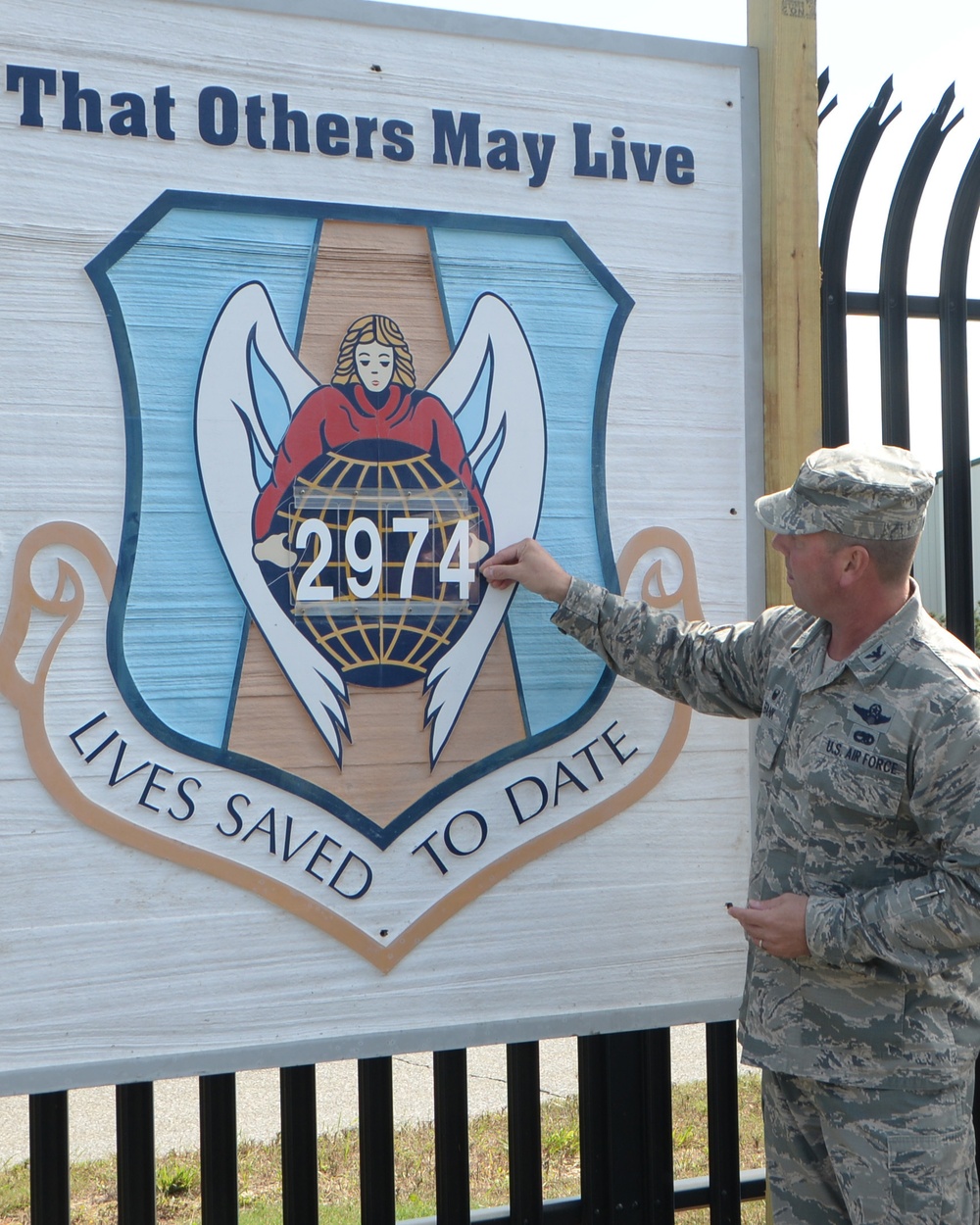 106th Rescue Wing updates Lives Saved board