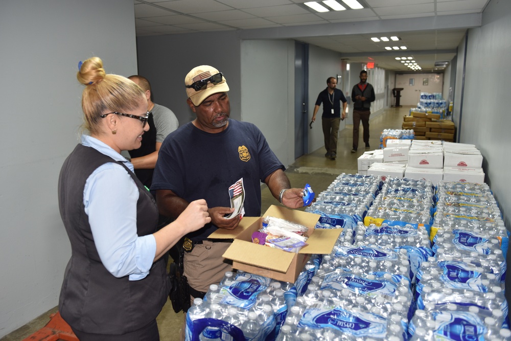 Joint team takes aid to hospital in Caguas, Puerto Rico