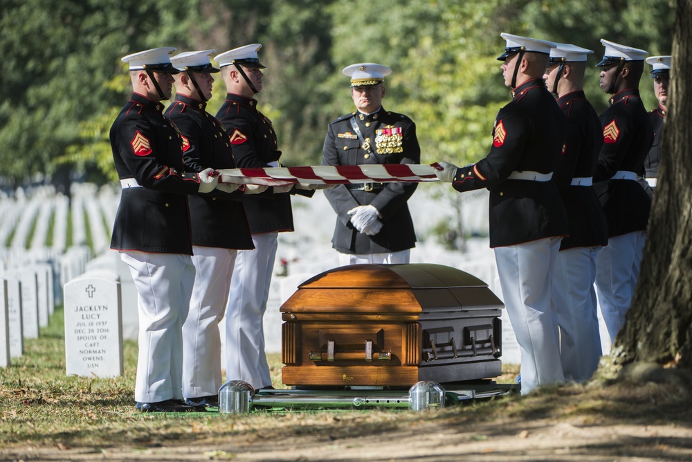 Full Honors Repatriation of U.S. Marine Corps Cpl. Walter G. Critchley at Arlington National Cemetery