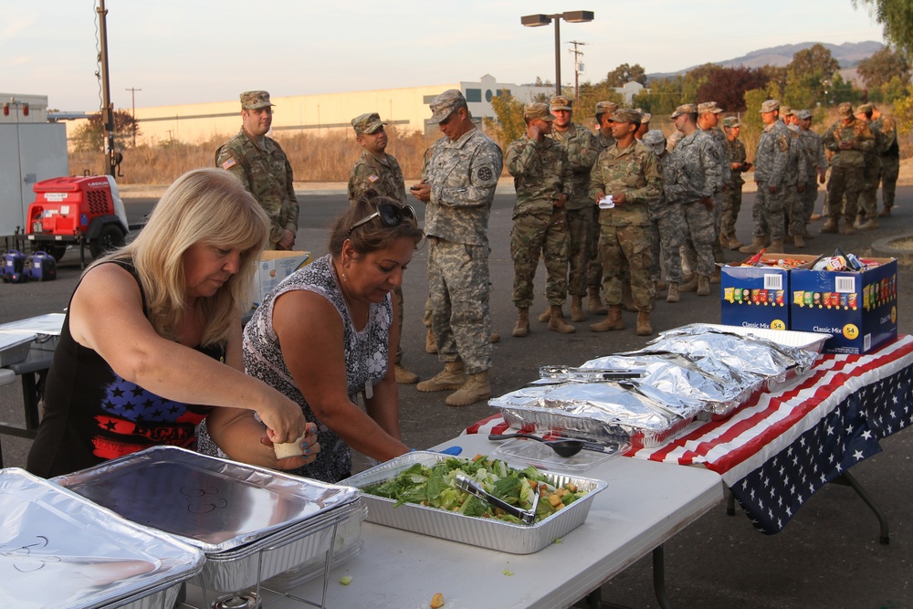 Communities support California Guard in wildfires