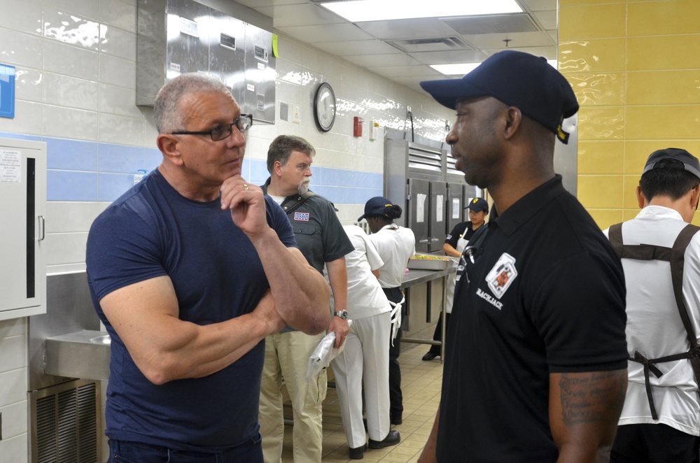 Chef Robert Irvine Visits Tomahawk DFAC