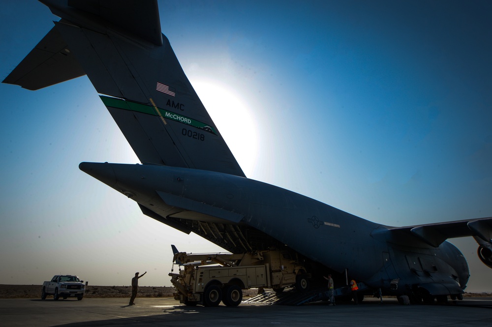 C-17 moves cargo throughout AOR