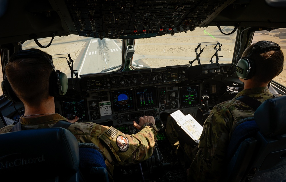 C-17 moves cargo throughout AOR