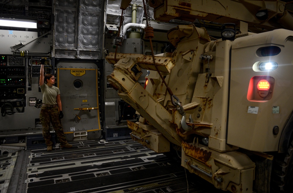 C-17 moves cargo throughout AOR