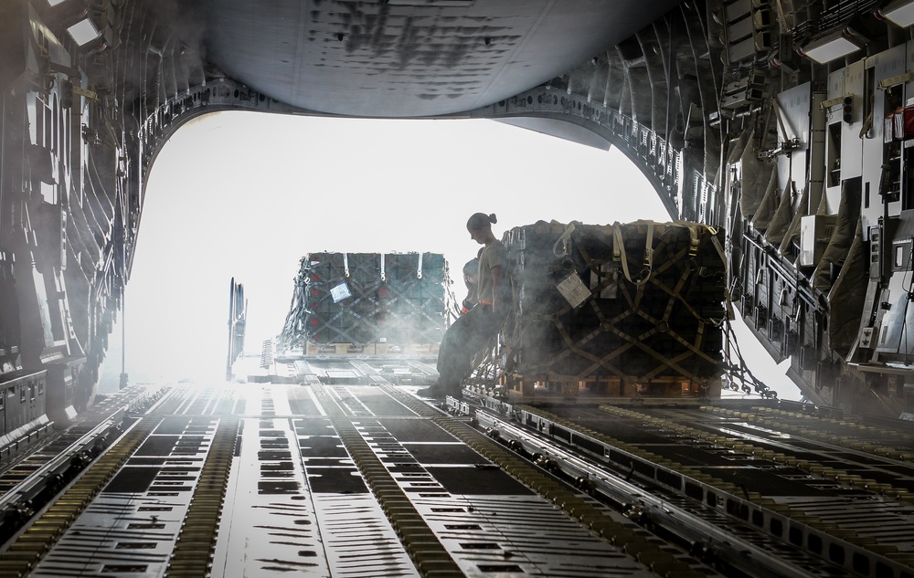 C-17 moves cargo throughout AOR