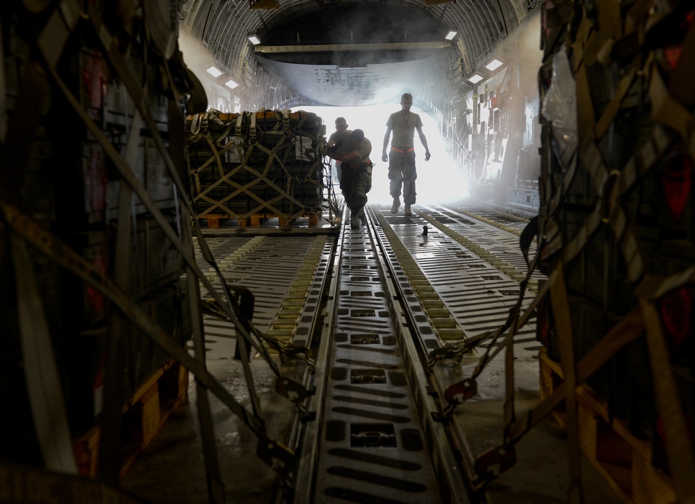 C-17 moves cargo throughout AOR