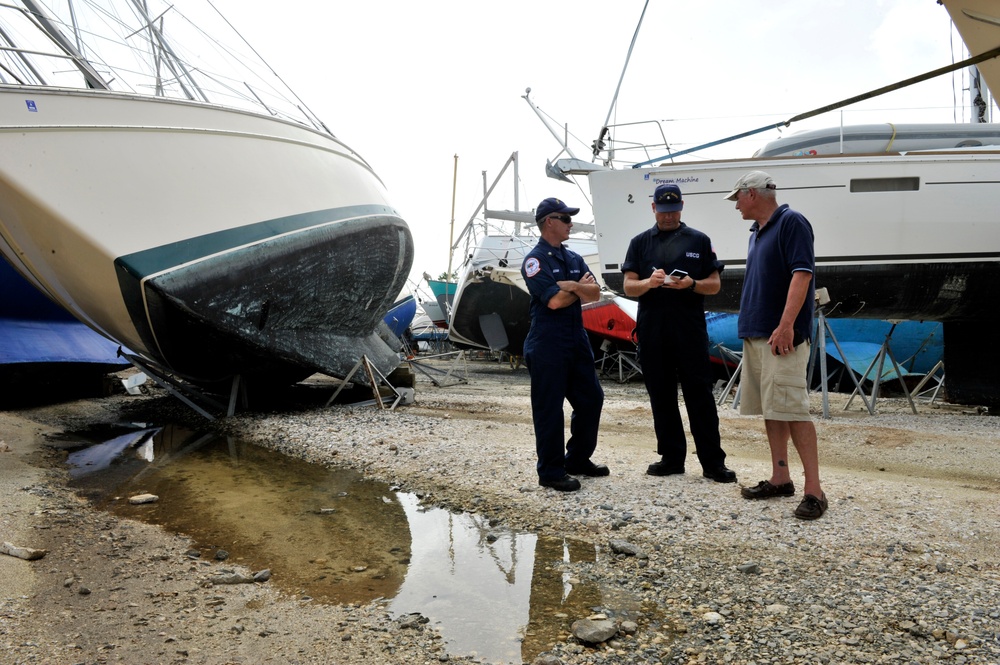 Coast Guard field responders assess vessels for pollution