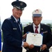 AFDW Commander Presents Purple Heart to WWII Vet