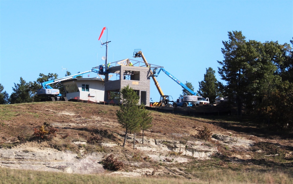 Fort McCoy’s Range Complex improvements continue with new tower construction