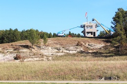Fort McCoy’s Range Complex improvements continue with new tower construction