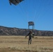 Paratrooper prepares for landing