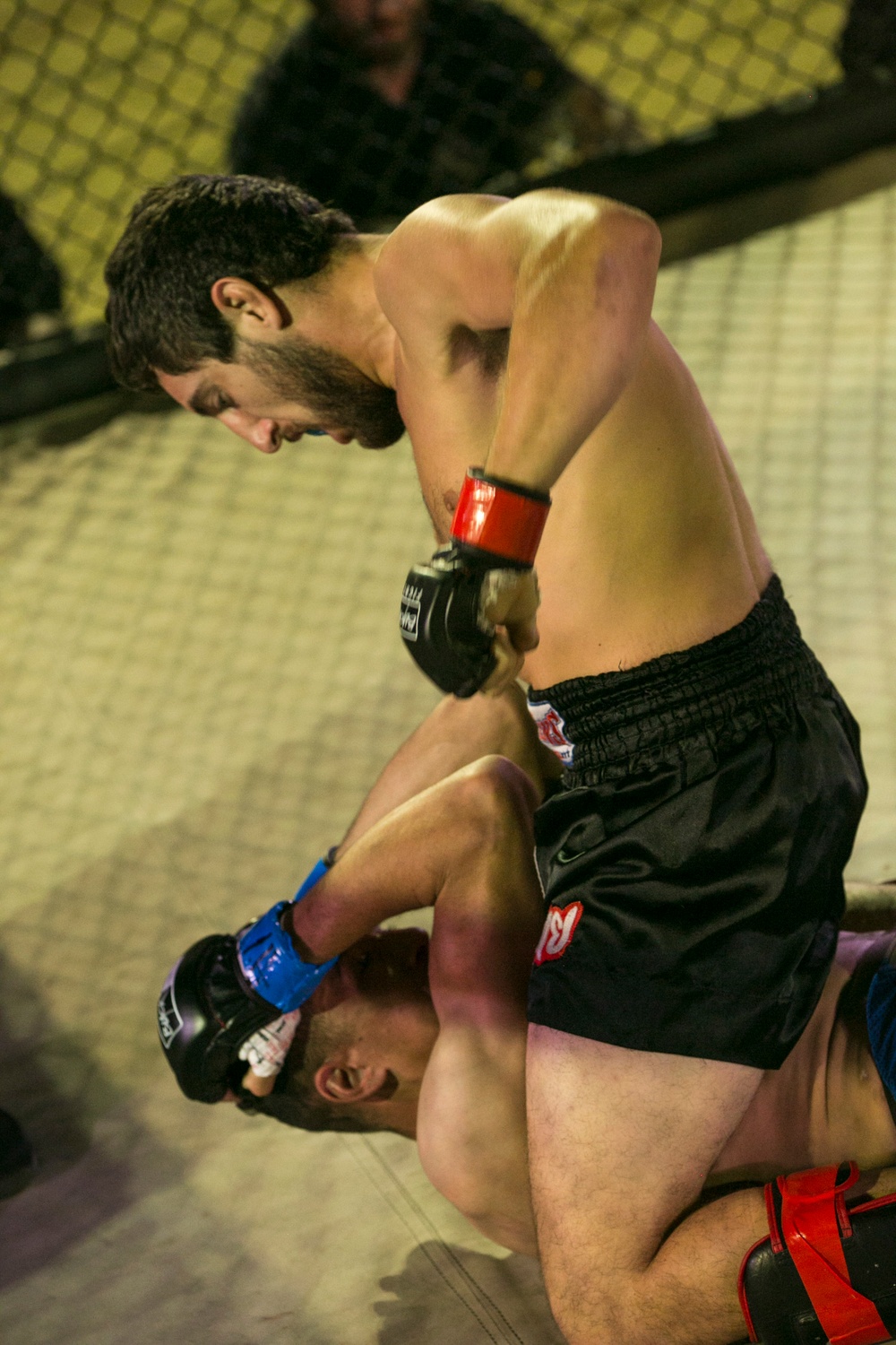 Mixed martial artists battle it out during Fight Night 2017