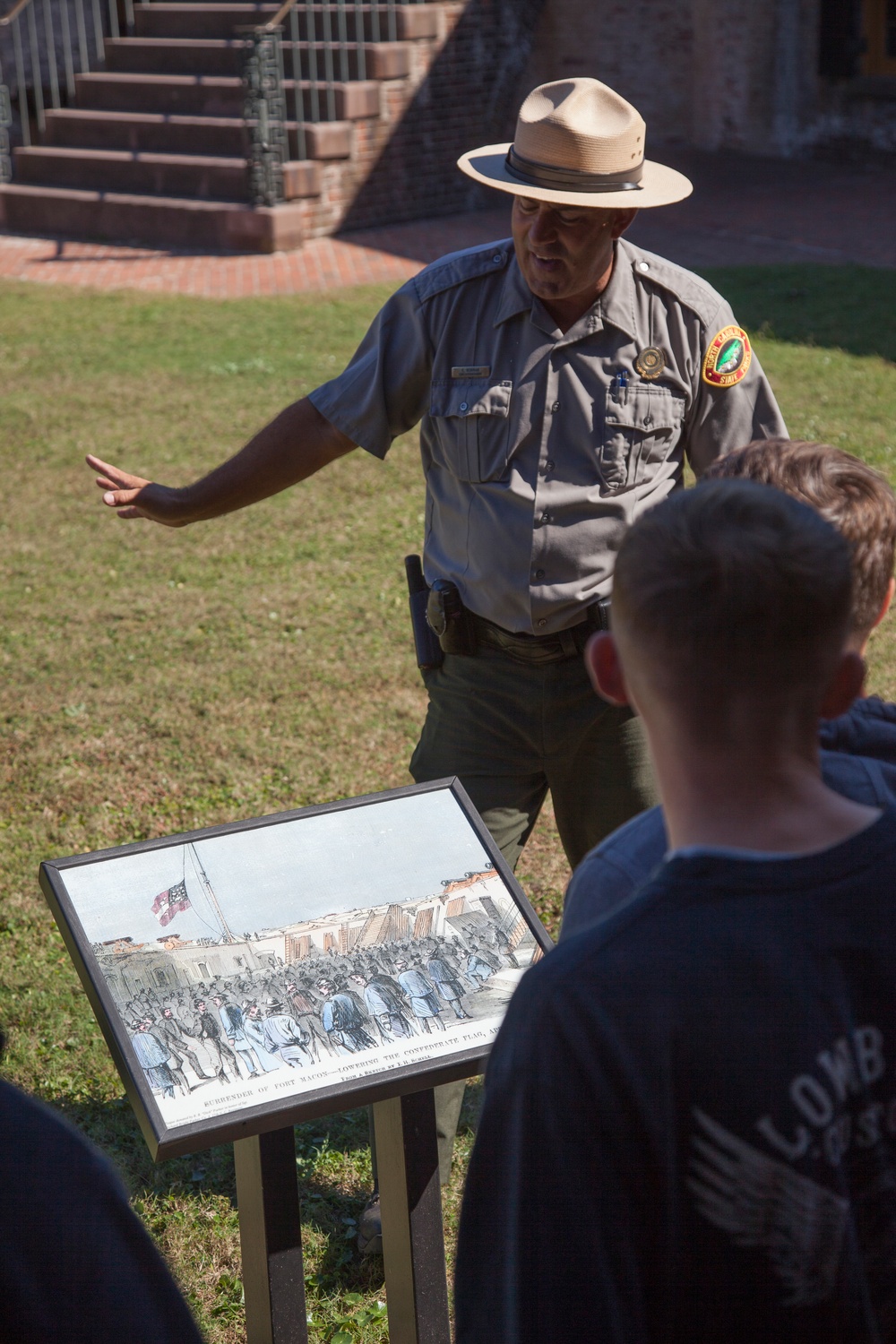 Lance Corporals take on Fort Macon history