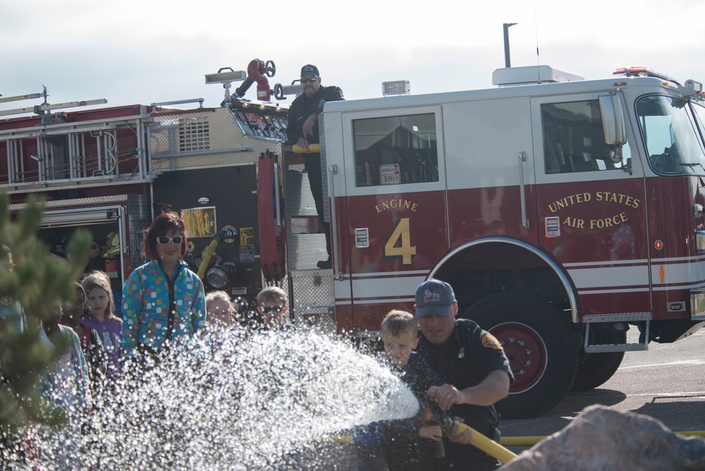 Schriever FD, CDC practice fire safety