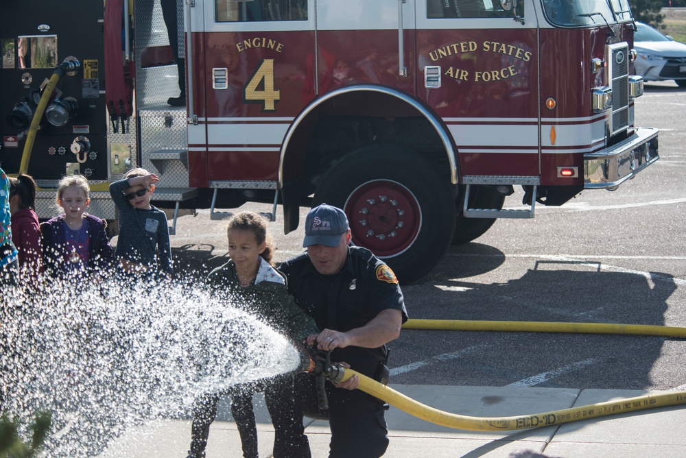 Schriever FD, CDC practice fire safety