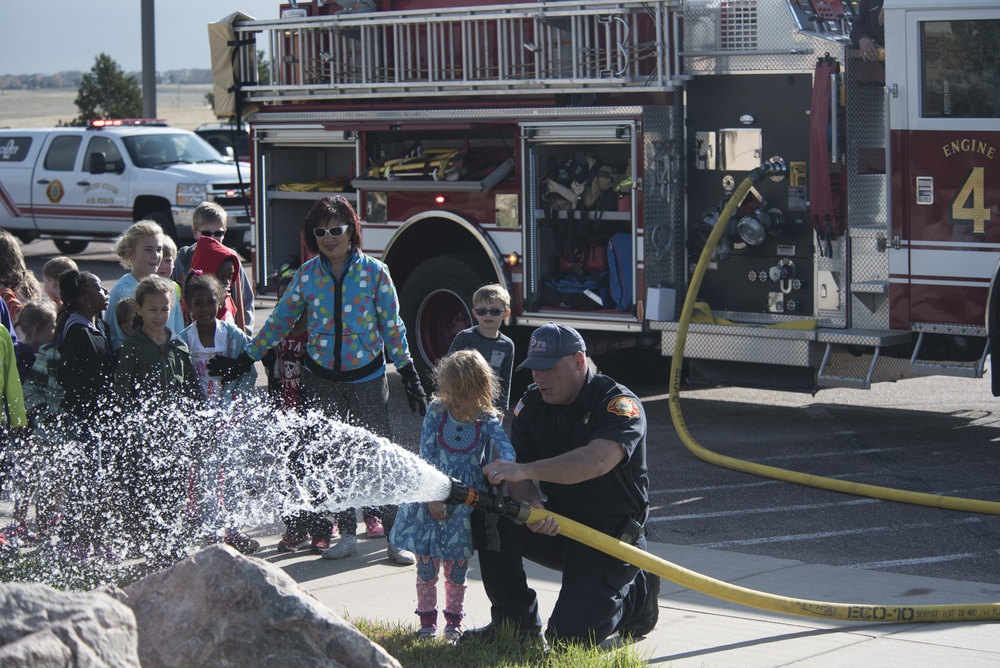 Schriever FD, CDC practice fire safety