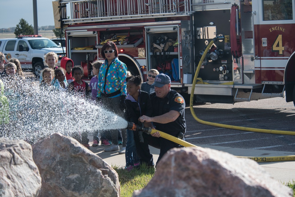 Schriever FD, CDC practice fire safety