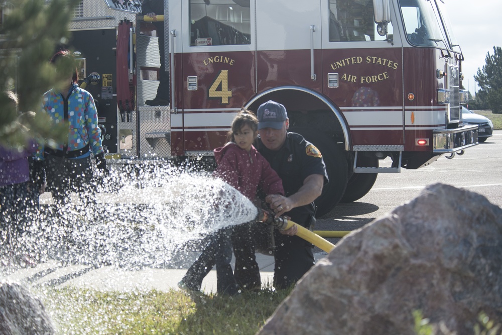 Schriever FD, CDC practice fire safety