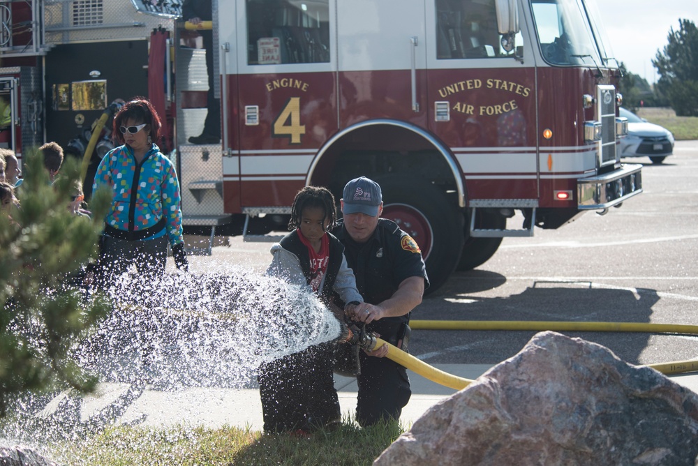 Schriever FD, CDC practice fire safety