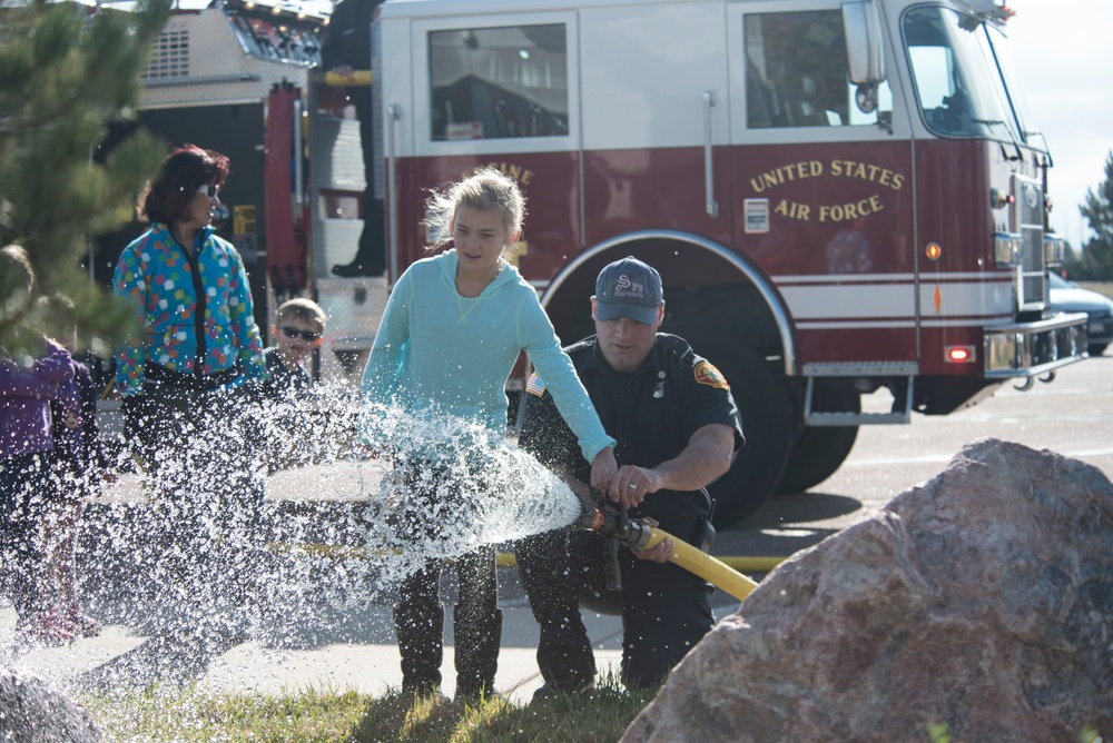 Schriever FD, CDC practice fire safety