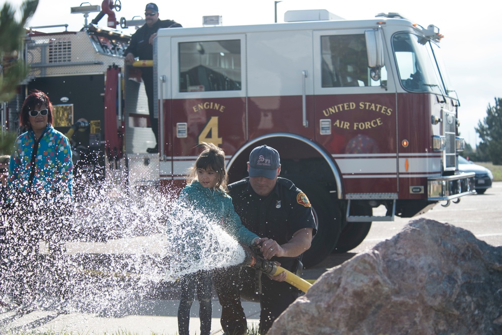 Schriever FD, CDC practice fire safety