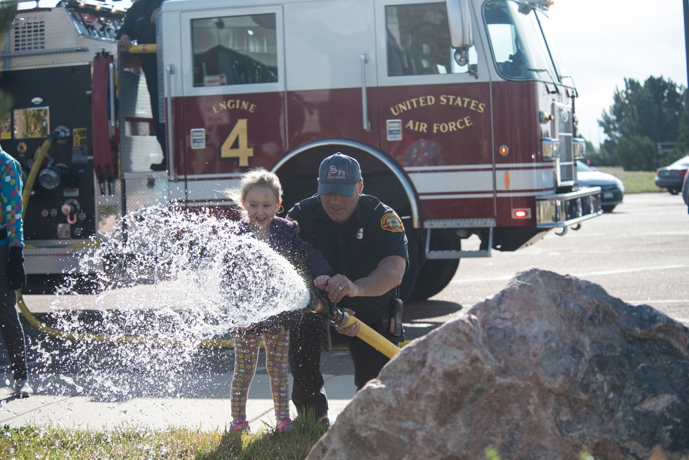 Schriever FD, CDC practice fire safety