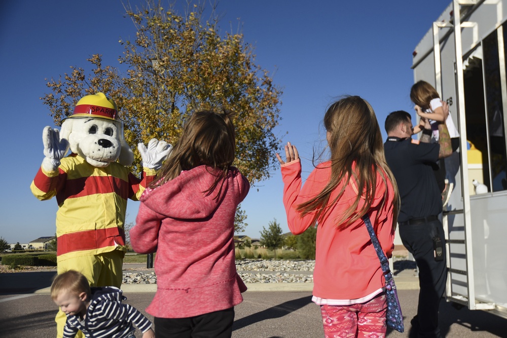 Schriever FD, TVC practice fire safety