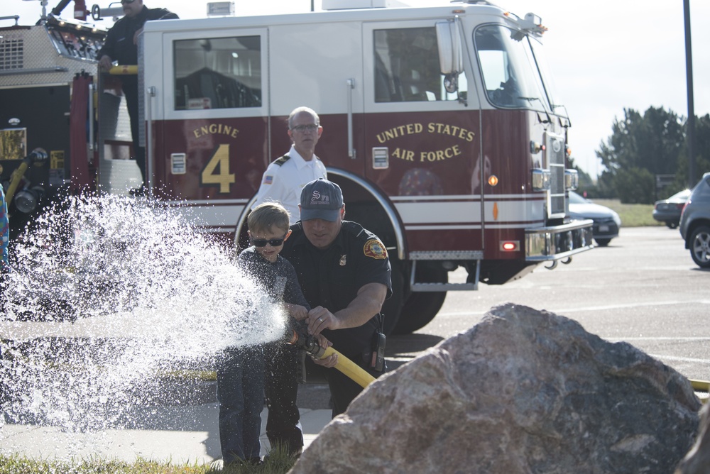 Schriever FD, CDC practice fire safety