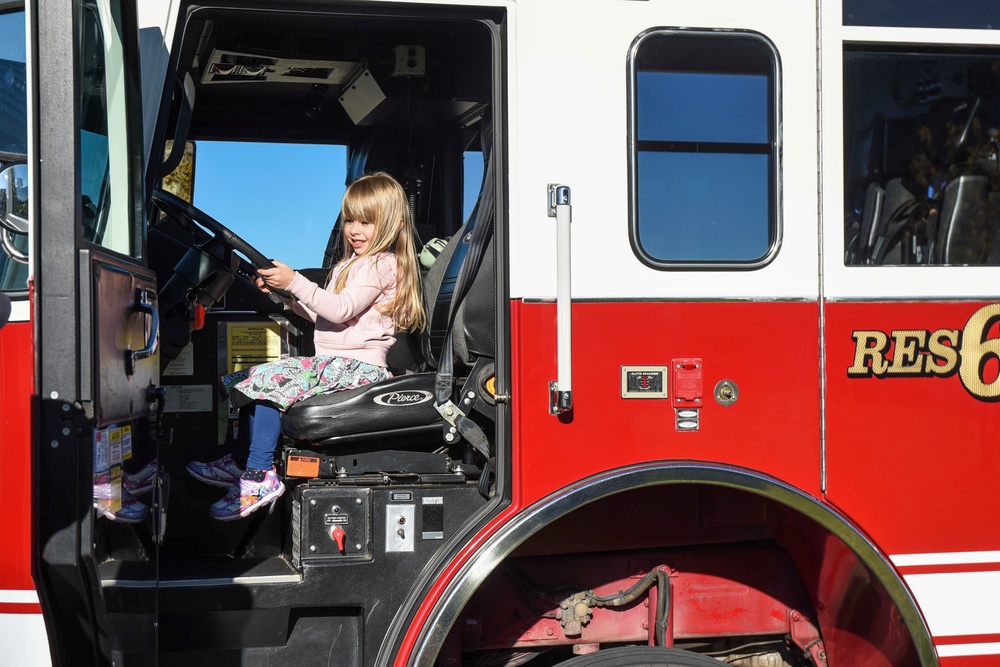 Schriever FD, CDC practice fire safety