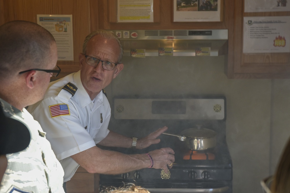 Schriever FD, TVC practice fire safety