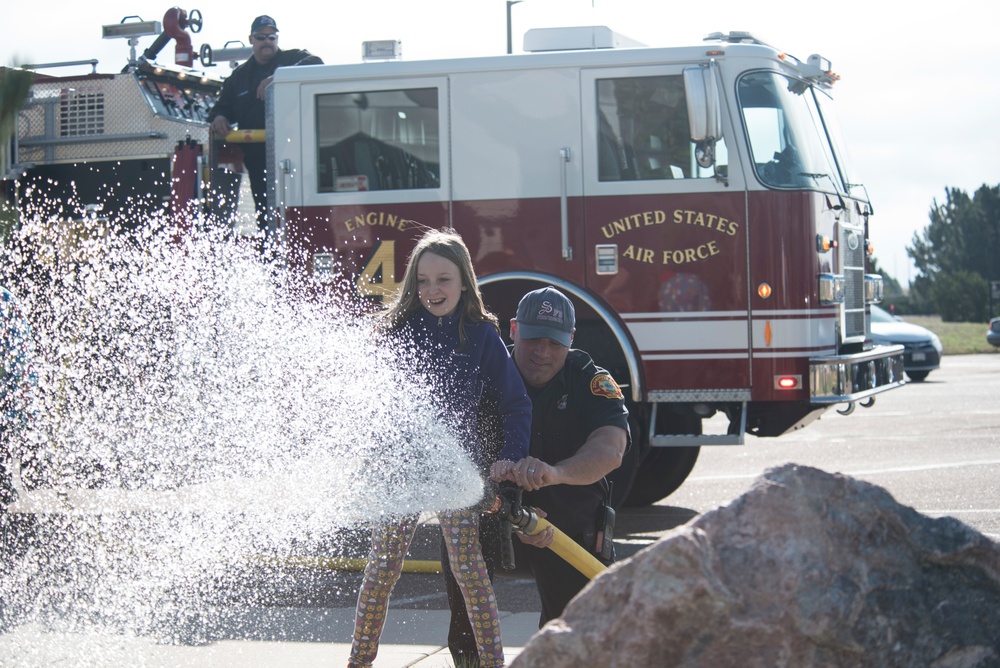 Schriever FD, CDC practice fire safety