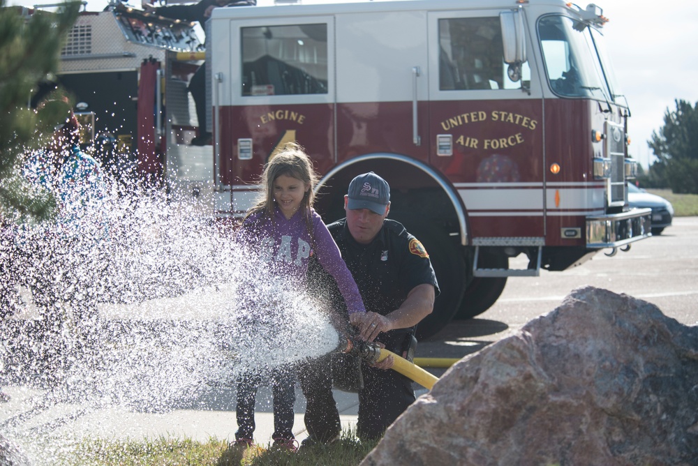 Schriever FD, CDC practice fire safety