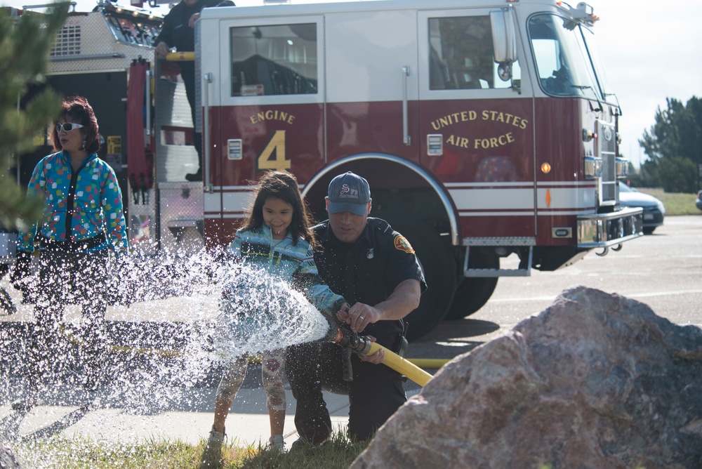 Schriever FD, CDC practice fire safety