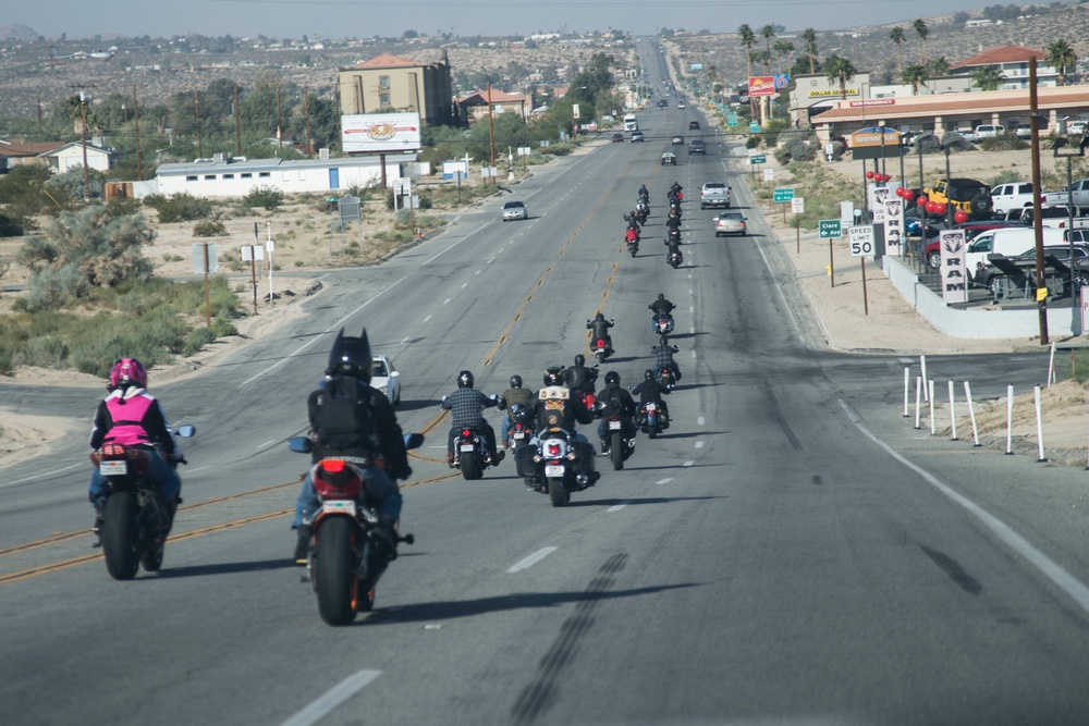 4th annual domestic violence awareness ride held aboard Combat Center