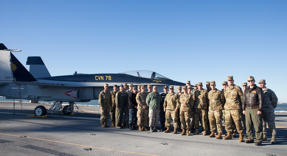 JFSC tours USS Gerald R. Ford