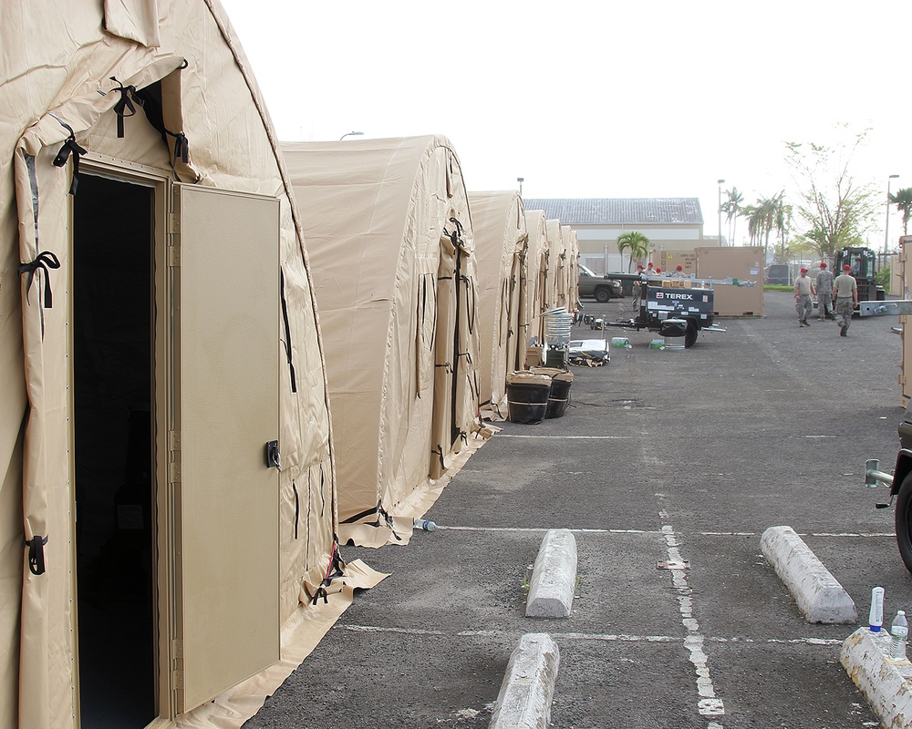 Montana Air National Guard Builds Tent Cities in Puerto Rico