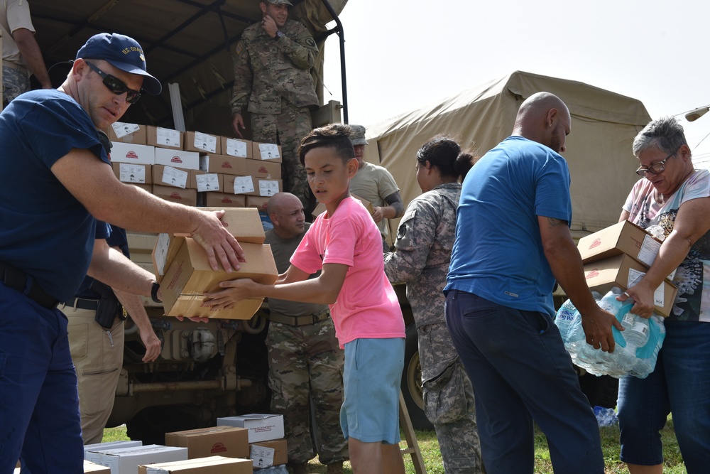 Hurricane Maria relief effort in Arecibo, Puerto Rico