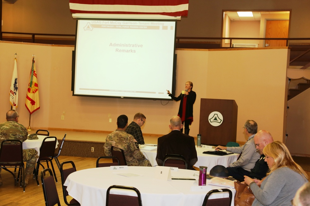 Garrison-Tenant Staff Meeting brings ideas together at Fort McCoy