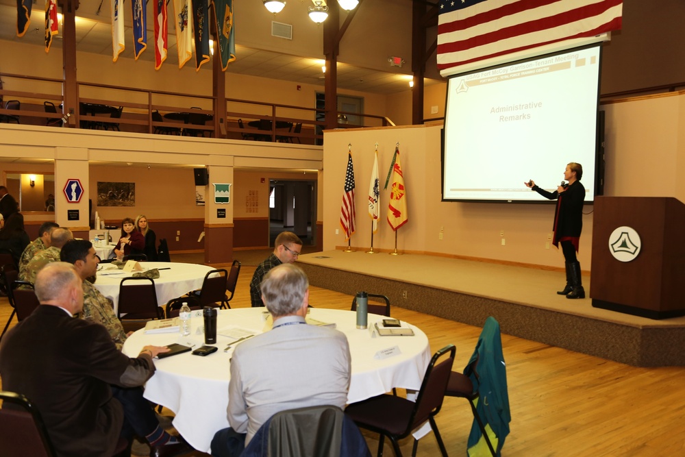 Garrison-Tenant Staff Meeting brings ideas together at Fort McCoy