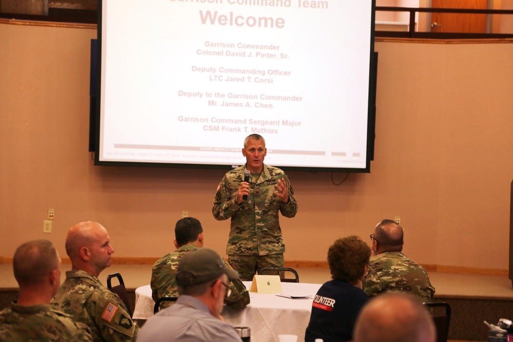 Garrison-Tenant Staff Meeting brings ideas together at Fort McCoy