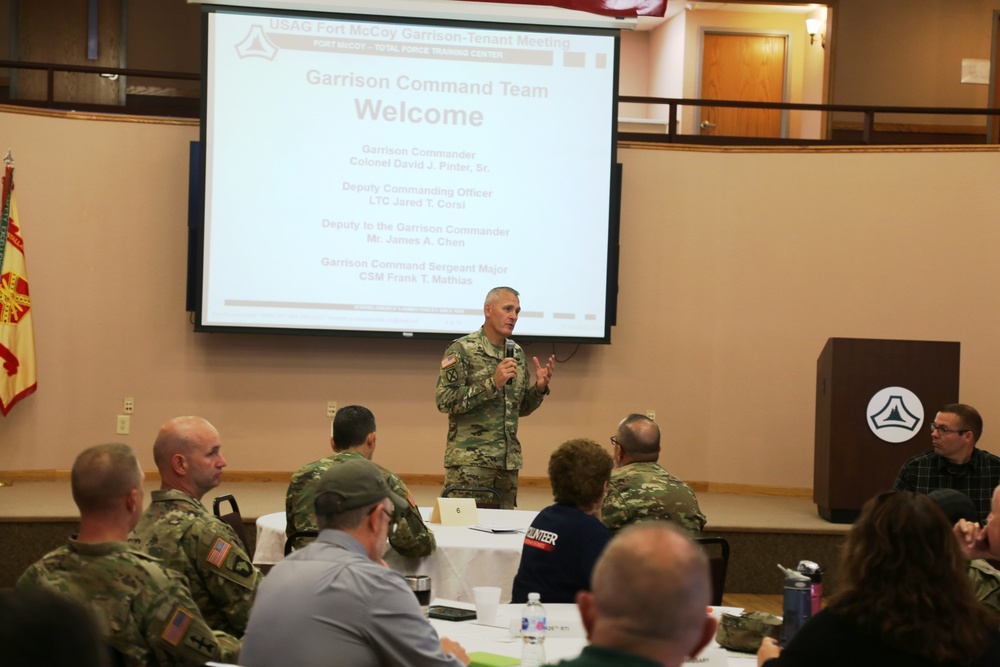 Garrison-Tenant Staff Meeting brings ideas together at Fort McCoy