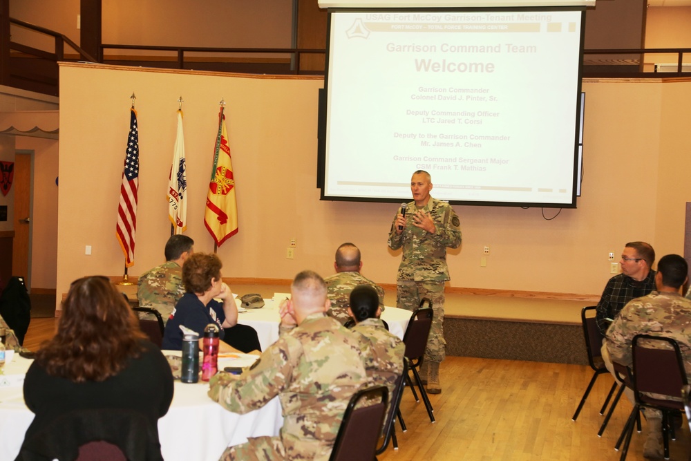 Garrison-Tenant Staff Meeting brings ideas together at Fort McCoy