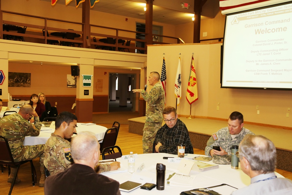 Garrison-Tenant Staff Meeting brings ideas together at Fort McCoy